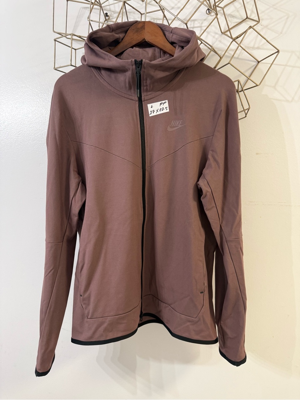 Nike women Mauve Zip Hoodie Jacket